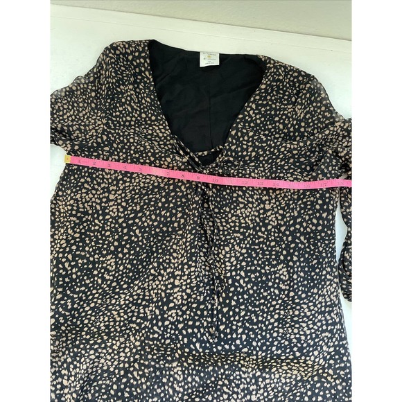 BY TOGETHER WOMEN'S Blouse/SHIRT/Top 3/4 Sleeve FLOWY Lined EUC‎ - Picture 4 of 10